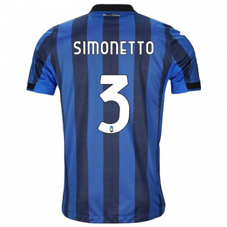 Kandiny Enfant Maillot Federico Simonetto #3 Noir Bleu Tenues Domicile 2023/24 T-Shirt