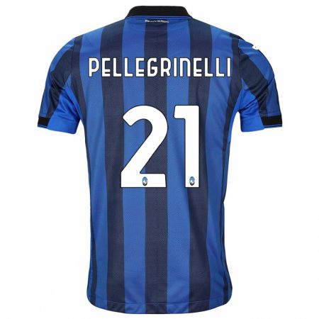 Kandiny Enfant Maillot Giorgia Pellegrinelli #21 Noir Bleu Tenues Domicile 2023/24 T-Shirt