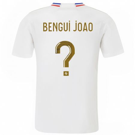 Kandiny Enfant Maillot Justin Bengui Joao #0 Blanc Tenues Domicile 2023/24 T-Shirt