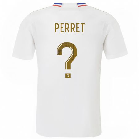Kandiny Enfant Maillot Romain Perret #0 Blanc Tenues Domicile 2023/24 T-Shirt
