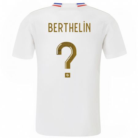Kandiny Enfant Maillot Romain Berthelin #0 Blanc Tenues Domicile 2023/24 T-Shirt