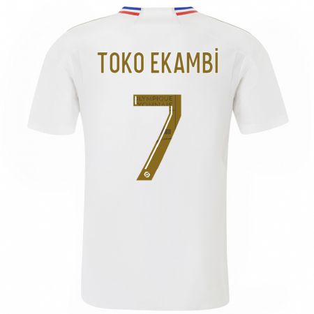 Kandiny Enfant Maillot Karl Toko Ekambi #7 Blanc Tenues Domicile 2023/24 T-Shirt