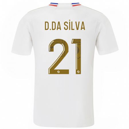 Kandiny Enfant Maillot Damien Da Silva #21 Blanc Tenues Domicile 2023/24 T-Shirt