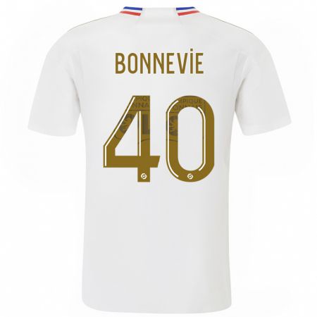Kandiny Enfant Maillot Kayne Bonnevie #40 Blanc Tenues Domicile 2023/24 T-Shirt