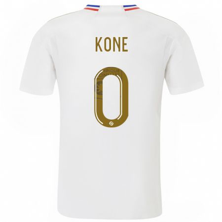 Kandiny Enfant Maillot Youssouf Kone #0 Blanc Tenues Domicile 2023/24 T-Shirt