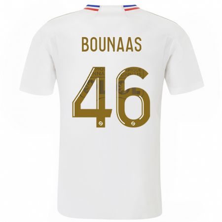 Kandiny Enfant Maillot Idris Bounaas #46 Blanc Tenues Domicile 2023/24 T-Shirt