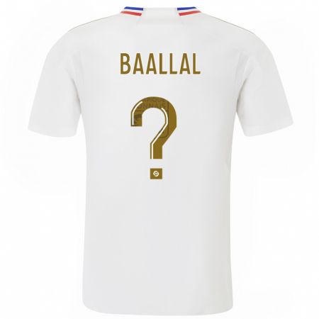 Kandiny Enfant Maillot Abdellah Baallal #0 Blanc Tenues Domicile 2023/24 T-Shirt