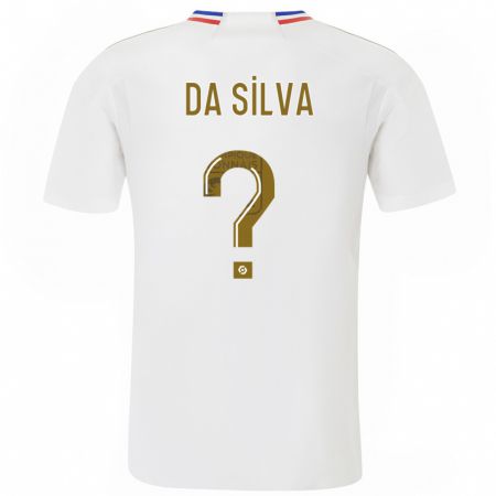Kandiny Enfant Maillot Florent Da Silva #0 Blanc Tenues Domicile 2023/24 T-Shirt