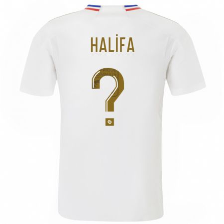 Kandiny Enfant Maillot Islam Halifa #0 Blanc Tenues Domicile 2023/24 T-Shirt