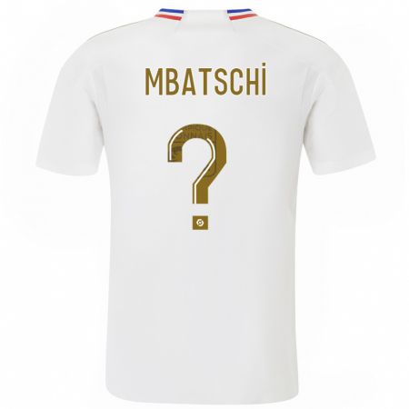 Kandiny Enfant Maillot Prince Mbatschi #0 Blanc Tenues Domicile 2023/24 T-Shirt