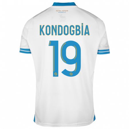Kandiny Enfant Maillot Geoffrey Kondogbia #19 Blanc Tenues Domicile 2023/24 T-Shirt