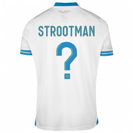 Kandiny Enfant Maillot Kevin Strootman #0 Blanc Tenues Domicile 2023/24 T-Shirt