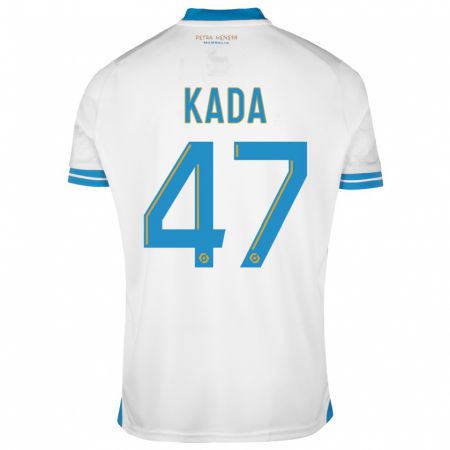 Kandiny Enfant Maillot Joakim Kada #47 Blanc Tenues Domicile 2023/24 T-Shirt