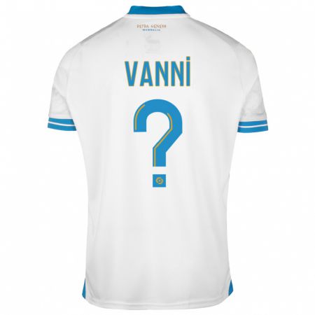 Kandiny Enfant Maillot Fabio Vanni #0 Blanc Tenues Domicile 2023/24 T-Shirt