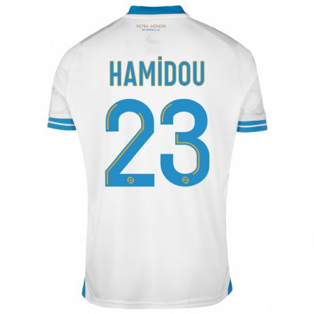 Kandiny Enfant Maillot Jamila Hamidou #23 Blanc Tenues Domicile 2023/24 T-Shirt