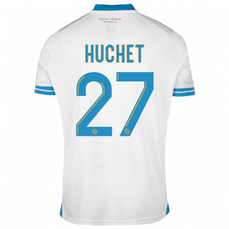 Kandiny Enfant Maillot Sarah Huchet #27 Blanc Tenues Domicile 2023/24 T-Shirt