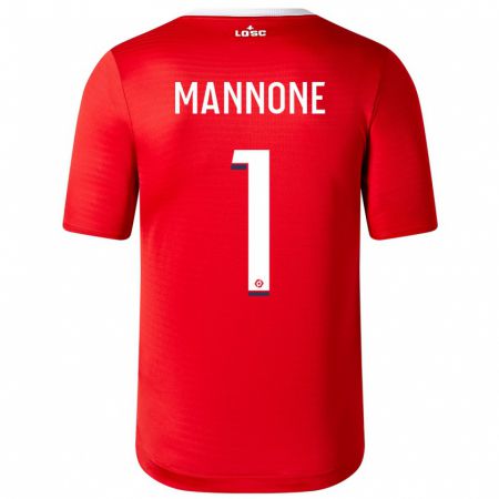 Kandiny Enfant Maillot Vito Mannone #1 Rouge Tenues Domicile 2023/24 T-Shirt