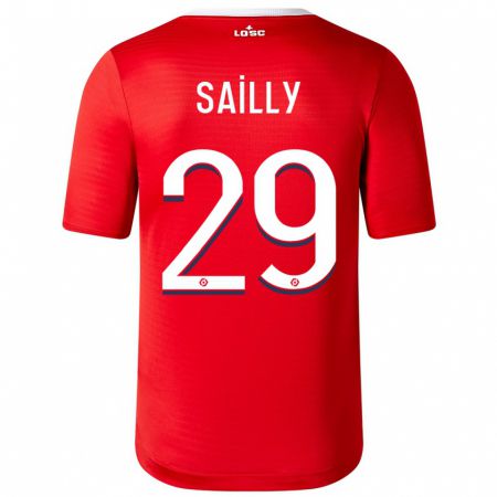 Kandiny Enfant Maillot Charlotte Sailly #29 Rouge Tenues Domicile 2023/24 T-Shirt