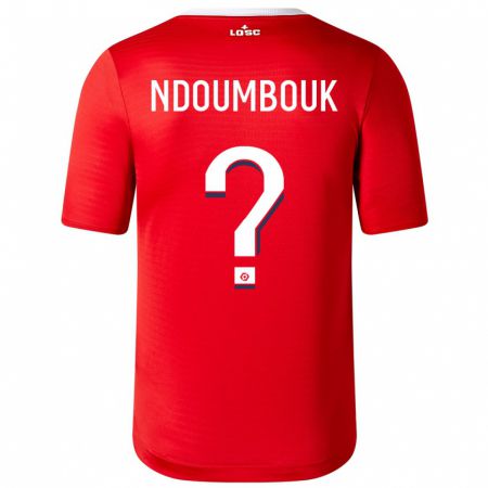 Kandiny Enfant Maillot Marlyse Ngo Ndoumbouk #0 Rouge Tenues Domicile 2023/24 T-Shirt