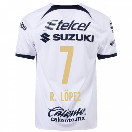 Kandiny Enfant Maillot Rodrigo López #7 Blanc Tenues Domicile 2023/24 T-Shirt