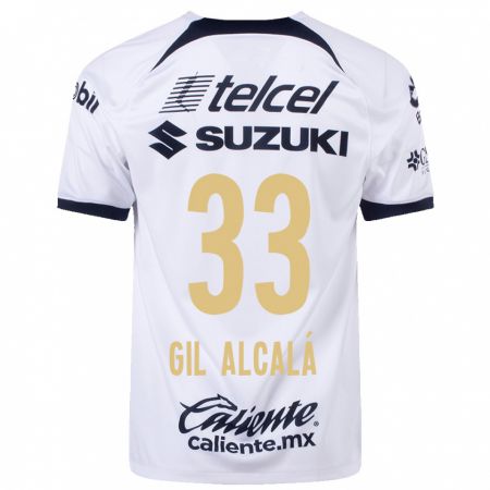 Kandiny Enfant Maillot Gil Alcalá #33 Blanc Tenues Domicile 2023/24 T-Shirt