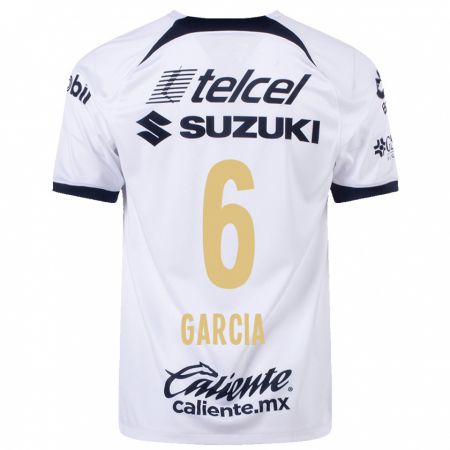 Kandiny Enfant Maillot Marco Garcia #6 Blanc Tenues Domicile 2023/24 T-Shirt