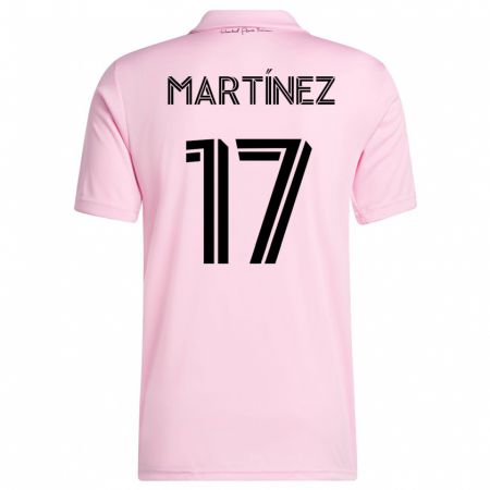 Kandiny Enfant Maillot Josef Martínez #17 Rose Tenues Domicile 2023/24 T-Shirt