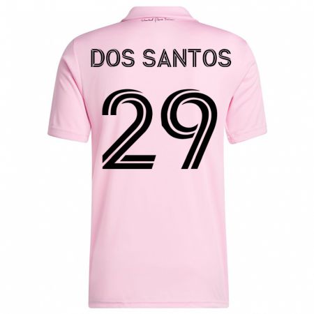 Kandiny Enfant Maillot Cj Dos Santos #29 Rose Tenues Domicile 2023/24 T-Shirt