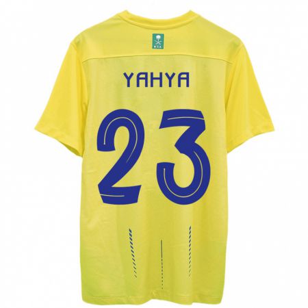 Kandiny Enfant Maillot Ayman Yahya #23 Jaune Tenues Domicile 2023/24 T-Shirt