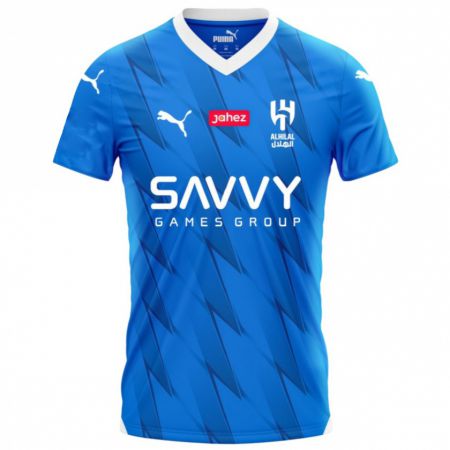 Kandiny Enfant Maillot Aleksandar Mitrovic #9 Bleu Tenues Domicile 2023/24 T-Shirt