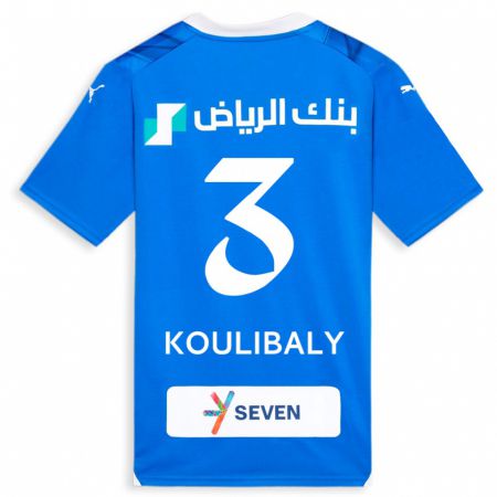 Kandiny Enfant Maillot Kalidou Koulibaly #3 Bleu Tenues Domicile 2023/24 T-Shirt