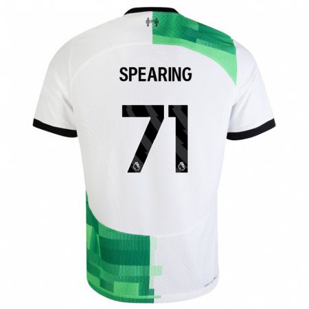Kandiny Enfant Maillot Jay Spearing #71 Blanc Vert Tenues Extérieur 2023/24 T-Shirt