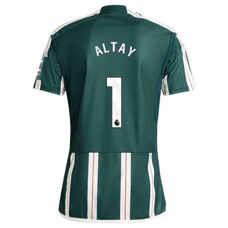 Kandiny Enfant Maillot Altay Bayindir #1 Vert Foncé Tenues Extérieur 2023/24 T-Shirt
