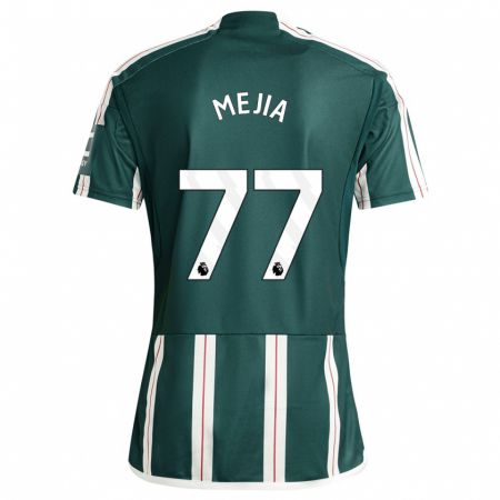 Kandiny Enfant Maillot Mateo Mejia #77 Vert Foncé Tenues Extérieur 2023/24 T-Shirt
