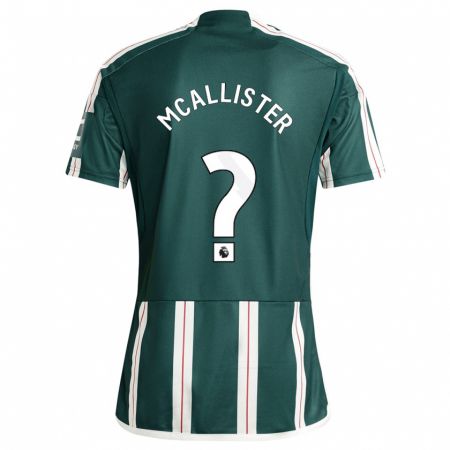 Kandiny Enfant Maillot Finley Mcallister #0 Vert Foncé Tenues Extérieur 2023/24 T-Shirt