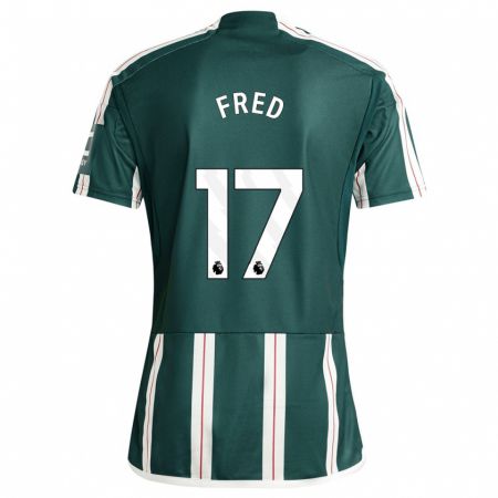 Kandiny Enfant Maillot Fred #17 Vert Foncé Tenues Extérieur 2023/24 T-Shirt