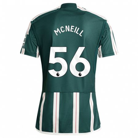 Kandiny Enfant Maillot Charlie Mcneill #56 Vert Foncé Tenues Extérieur 2023/24 T-Shirt