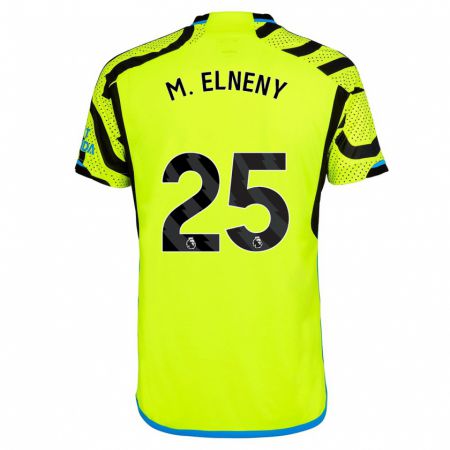Kandiny Enfant Maillot Mohamed Elneny #25 Jaune Tenues Extérieur 2023/24 T-Shirt