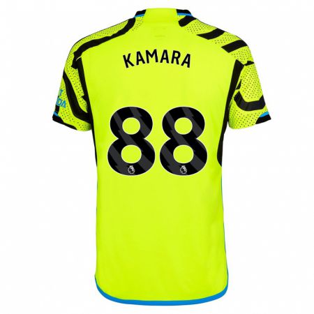 Kandiny Enfant Maillot Osman Kamara #88 Jaune Tenues Extérieur 2023/24 T-Shirt