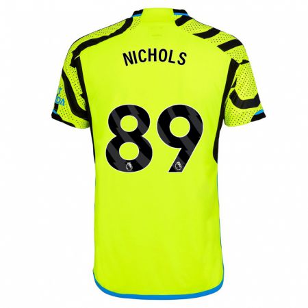 Kandiny Enfant Maillot Josh Nichols #89 Jaune Tenues Extérieur 2023/24 T-Shirt