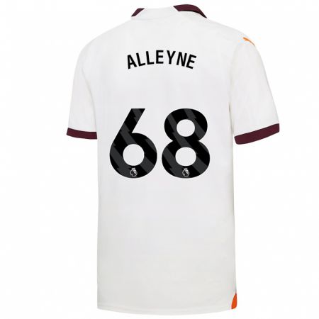 Kandiny Enfant Maillot Max Alleyne #68 Blanc Tenues Extérieur 2023/24 T-Shirt