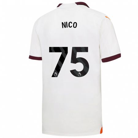 Kandiny Enfant Maillot Nico O'reilly #75 Blanc Tenues Extérieur 2023/24 T-Shirt
