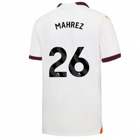 Kandiny Enfant Maillot Riyad Mahrez #26 Blanc Tenues Extérieur 2023/24 T-Shirt