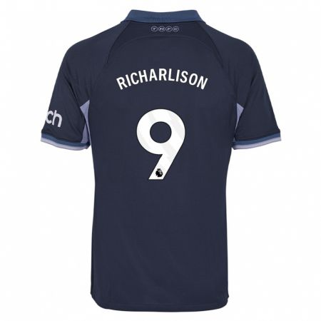Kandiny Enfant Maillot Richarlison #9 Bleu Foncé Tenues Extérieur 2023/24 T-Shirt
