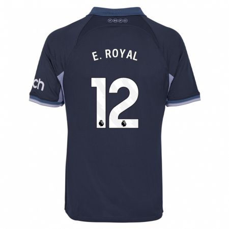 Kandiny Enfant Maillot Emerson Royal #12 Bleu Foncé Tenues Extérieur 2023/24 T-Shirt