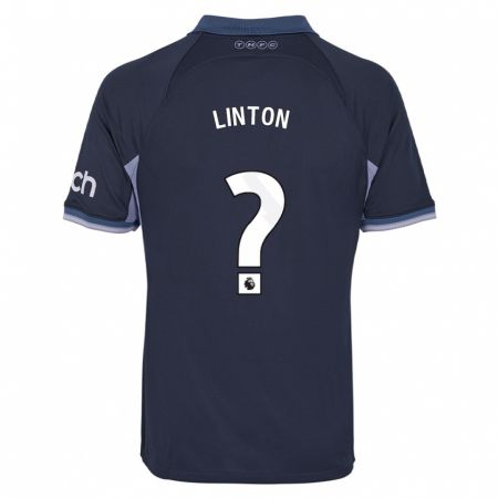 Kandiny Enfant Maillot Jahziah Linton #0 Bleu Foncé Tenues Extérieur 2023/24 T-Shirt