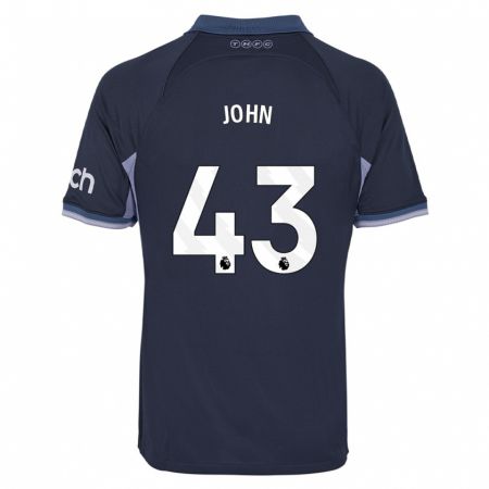 Kandiny Enfant Maillot Nile John #43 Bleu Foncé Tenues Extérieur 2023/24 T-Shirt