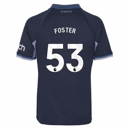 Kandiny Enfant Maillot Brooklyn Lyons-Foster #53 Bleu Foncé Tenues Extérieur 2023/24 T-Shirt