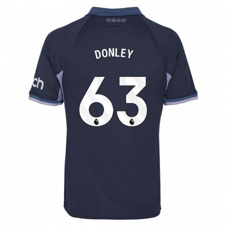 Kandiny Enfant Maillot Jamie Donley #63 Bleu Foncé Tenues Extérieur 2023/24 T-Shirt
