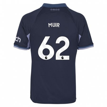 Kandiny Enfant Maillot Marqes Muir #62 Bleu Foncé Tenues Extérieur 2023/24 T-Shirt